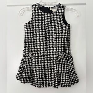 Vintage Cherokee Houndstooth Drop Waist Dress 24 months